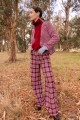 Pantalon Coraline Bordeaux/Lila