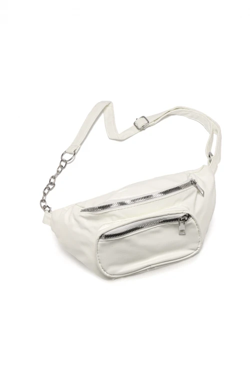 Riñonera Chain Blanco