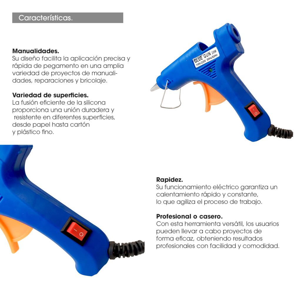 Pistola Encoladora Silicona Eléctrica Pegamento Profesional Pistola Encoladora Silicona Eléctrica Pegamento Profesional