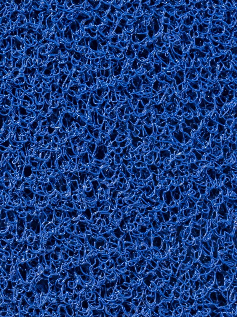 CUSHION HEAVY MAT BR FELPUDO CUSHION MAT PVC 'HEAVY BR' AZUL ROYAL CON BASE ANCHO 1M