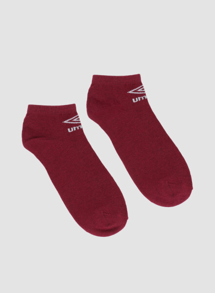 Media corta lisa individual umbro Bordeaux