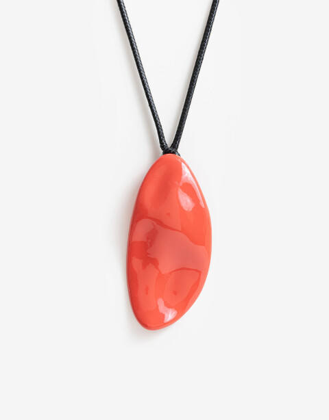 Collares Largos Esmalte Collar Corto Metal Chapon - Dorado