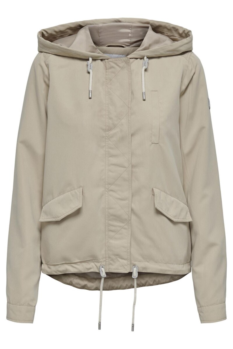 Chaqueta Sky Con Capucha White Pepper