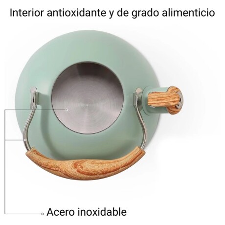 Pava Caldera Sonifer 2.5l Silbato Acero Inoxidable Inducción Verde