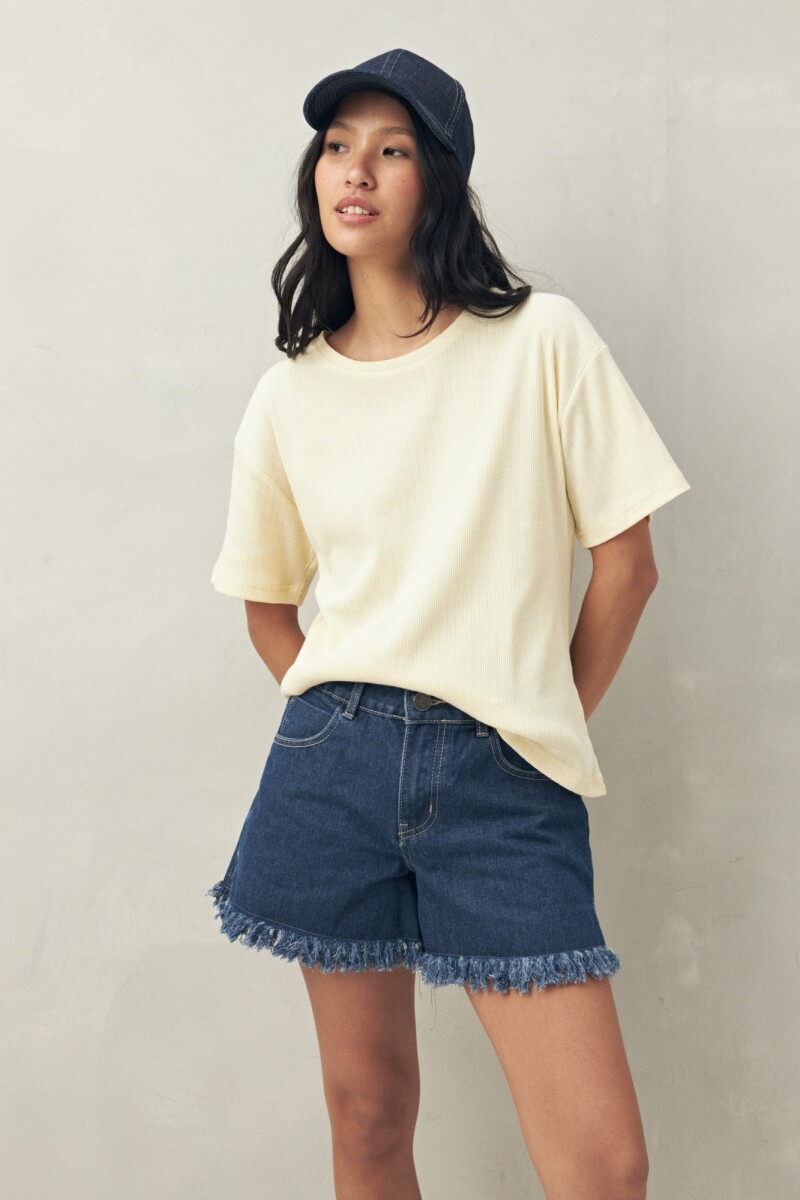 REMERA BASILE AMARILLO PASTEL