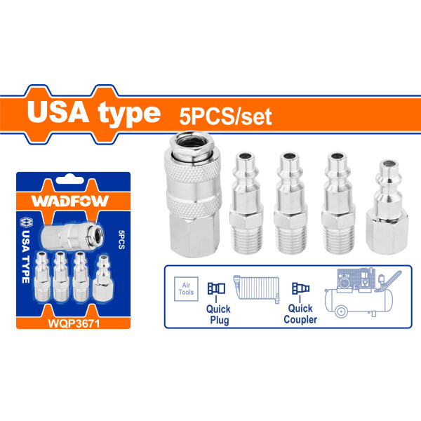 SET X 5 ACOPLES PARA COMPRESOR 1/4 WADFOW SET X 5 ACOPLES PARA COMPRESOR 1/4 WADFOW