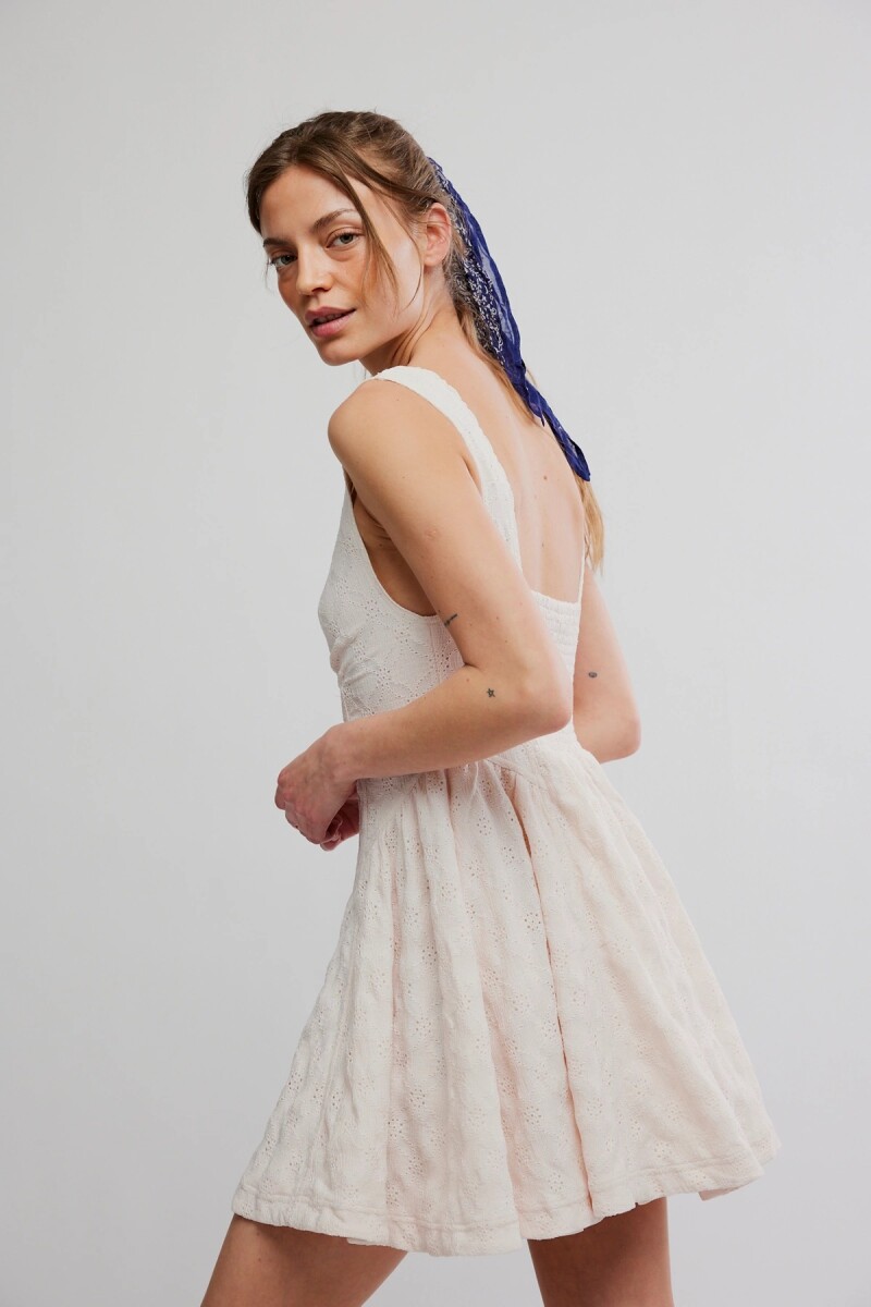 VESTIDO MINI CANT HELP IT Marfil