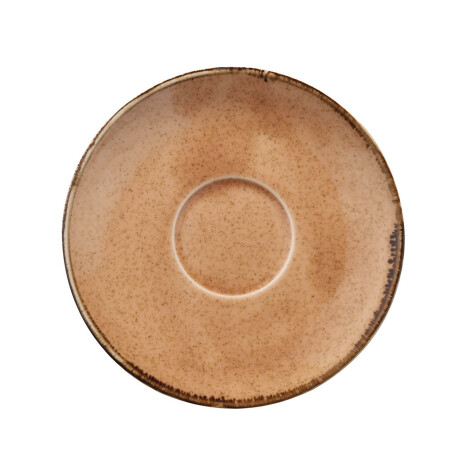 PLATO TAZA PORCELANA NARANJA 12 CM