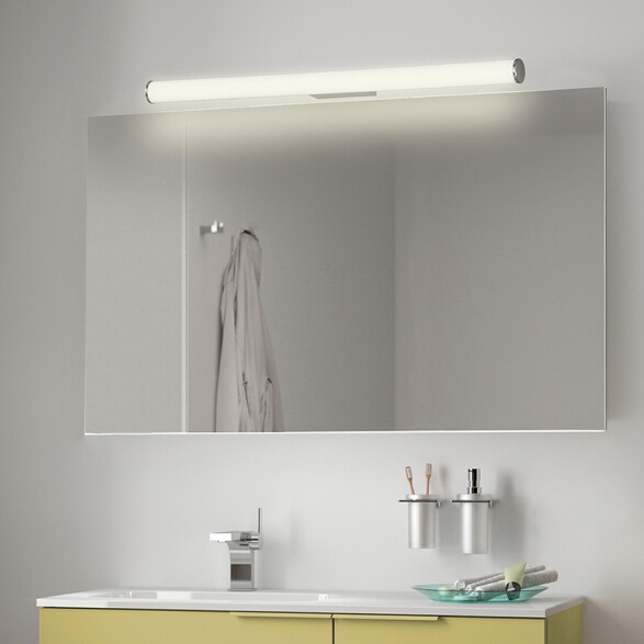 Aplique LED alargado cromo 19W 1780Lm IP44 URA BA0102