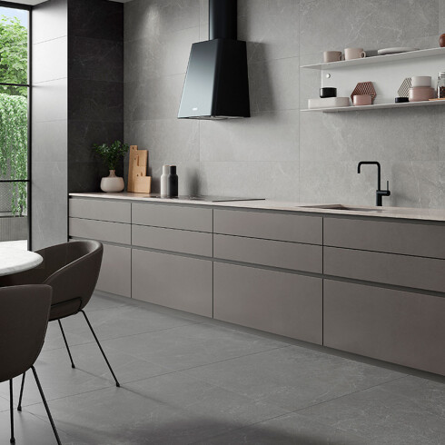 CERAMICA REVESTIMIENTO 40X120 MATE GRIS RECTIFICADO STORM GAMAS DE GRIS