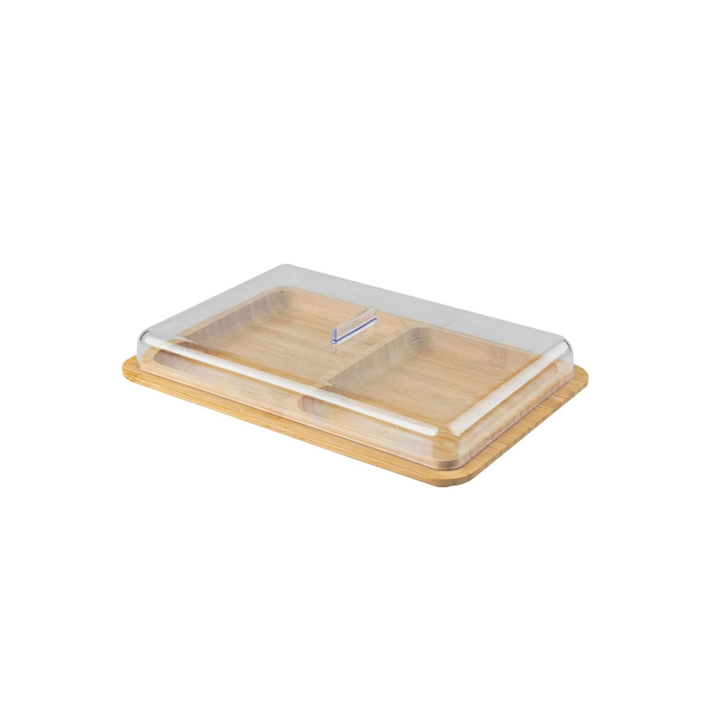 PORTA FIAMBRES DOBLE S TRANSPARENTE PLÁSTICO PFB200 NT