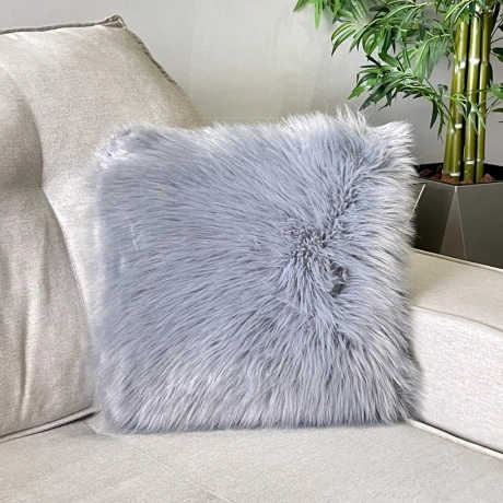Almohadones Nórdicos EcoPiel Relleno Gris Claro 40cm x 40cm Almohadones Nórdicos EcoPiel Relleno Gris Claro 40cm x 40cm