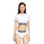 Ropa Interior Urbano Para Mujer Uftee-Sport-Cropped-T-Shirt White