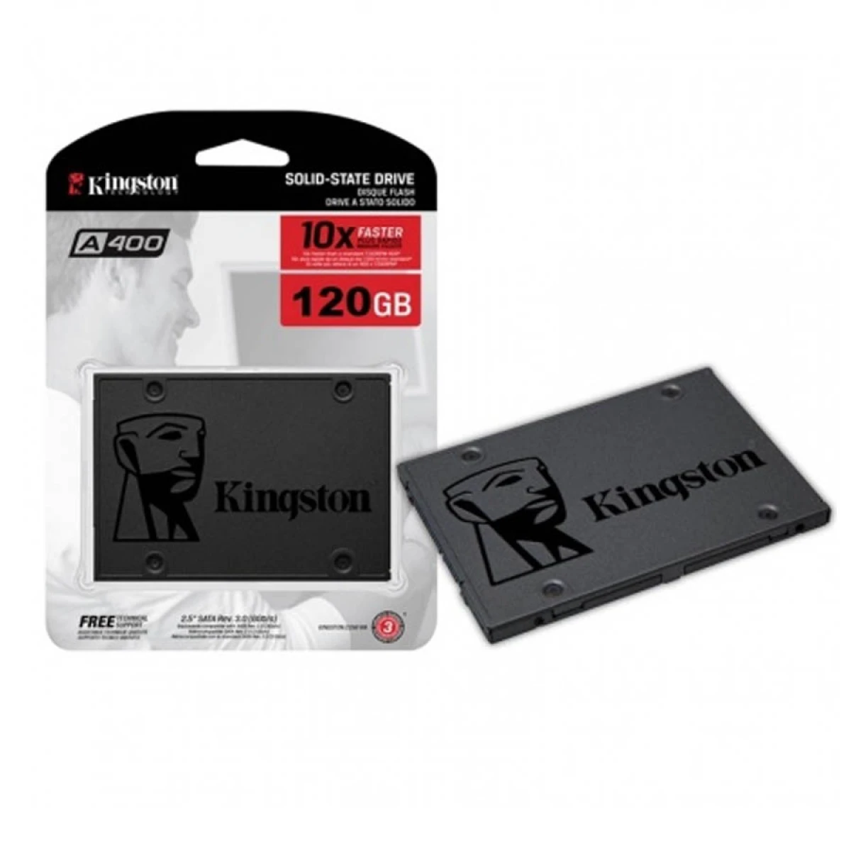 Disco Duro Estado Solido Ssd Kingston SA400 120 GB 
