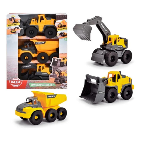 Maquina Construcción Set X3 Dickie Toys Volvo Maquina Construcción Set X3 Dickie Toys Volvo
