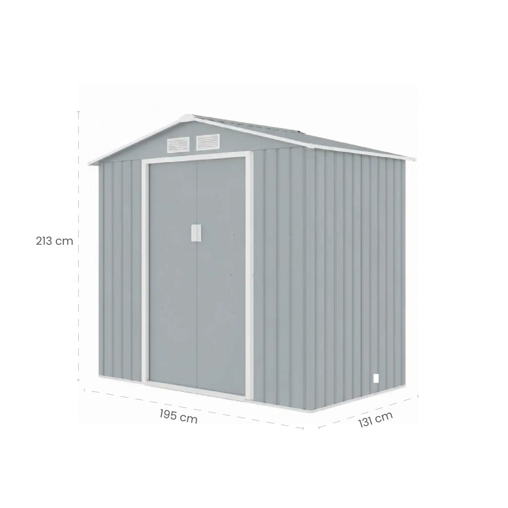 Galpón prefabricado Reforzado 2 Puertas ARCHER A Aluminio