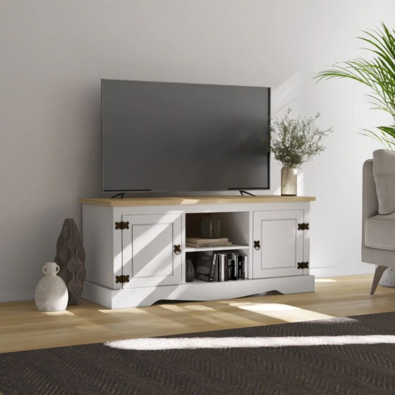 Rack 2 puertas 1 Estante 160cm Blanco Linea Mexicana Rack 2 puertas 1 Estante 160cm Blanco Linea Mexicana