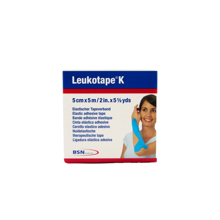 LEUKOTAPE K COLOR CELESTE 5 CM CJ X 5 MT única