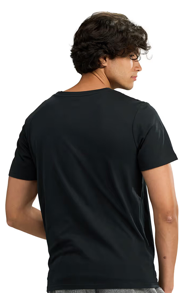 Remera Lotto manga corta Lor-Aria Negro