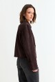 Chaqueta en gamuza MARRON