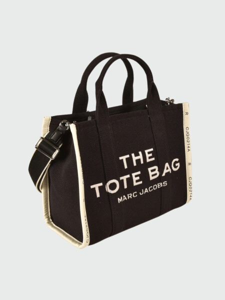 Marc Jacobs- Bolso tejido en jacquard , The Medium Tote Bag Negro