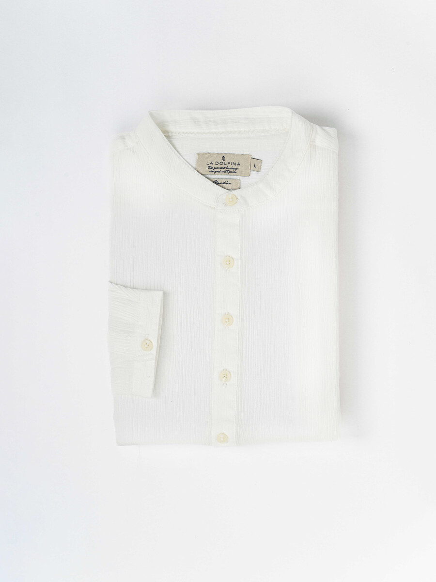 Camisa m/l bambula - blanco 
