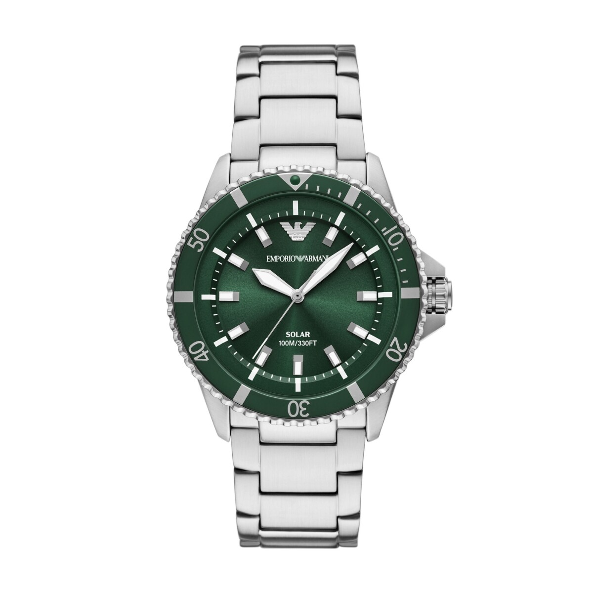 Reloj EMPORIO ARMANI WORD EXPLORER Acero Plateado Esfera 42mm 
