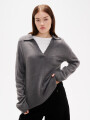 Sweater Dapa Gris Melange Oscuro