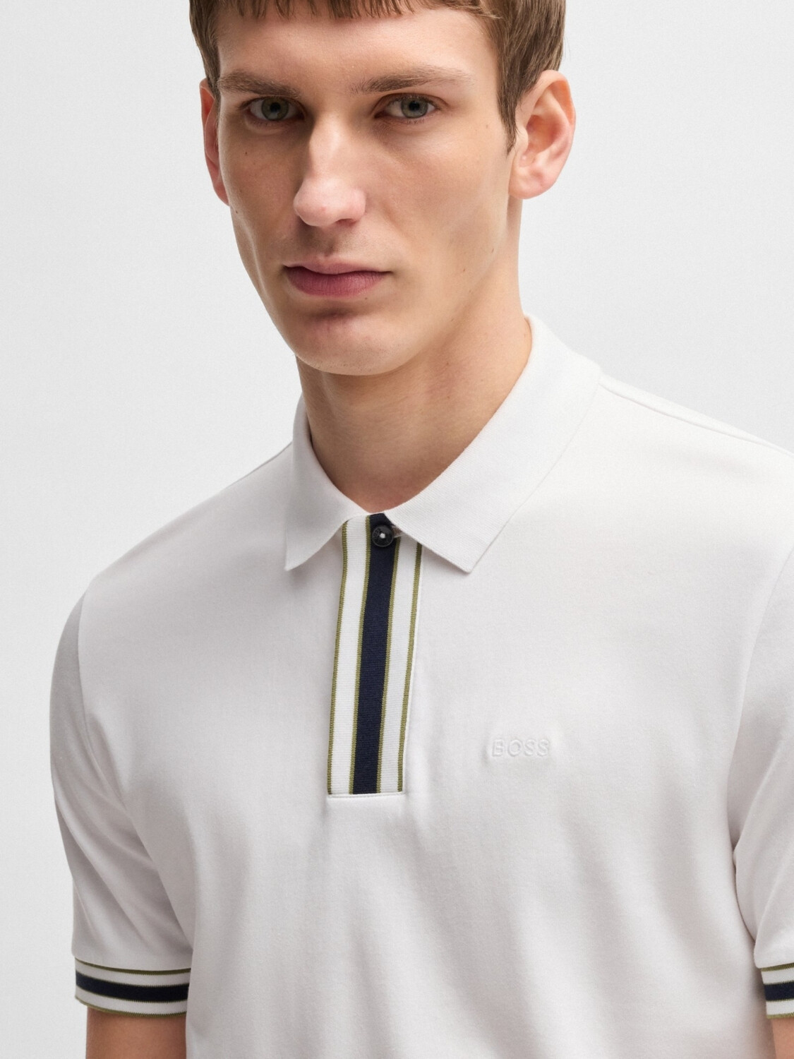 BOSS - Polo Regular Fit Azul Oscuro