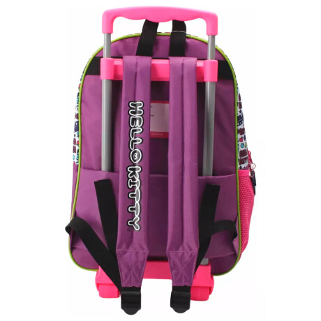 Mochila Infantil Hello Kitty C/carro 40cm Rueditas Rosa