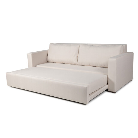 Sofá Cama Mónaco - Tela Rústica 2195 (Beige)