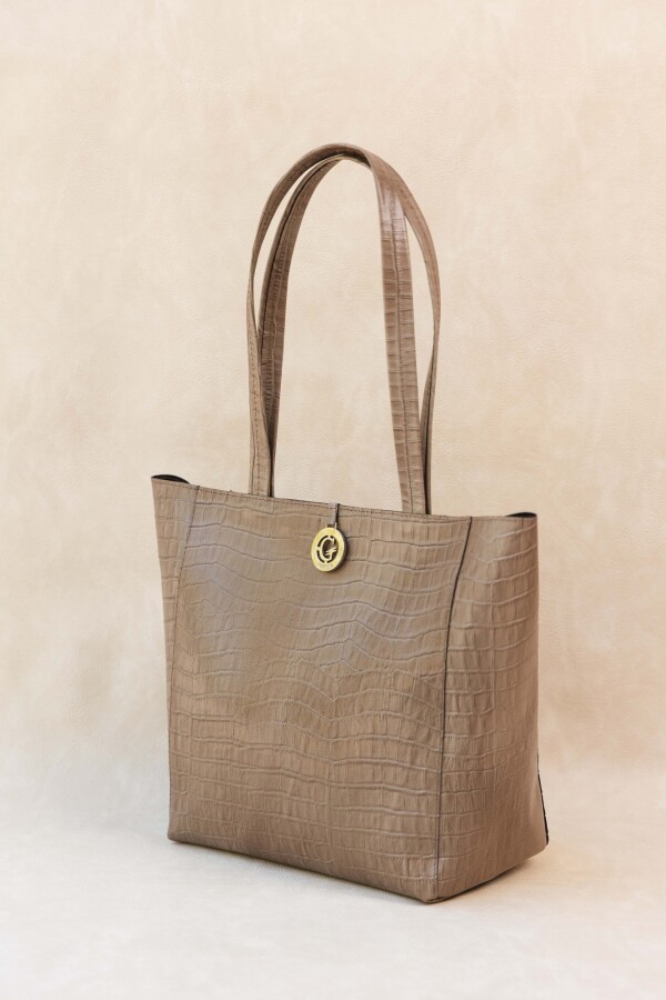 Cartera Luana Crocco Taupe