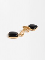 Pendientes Con Piedra marron