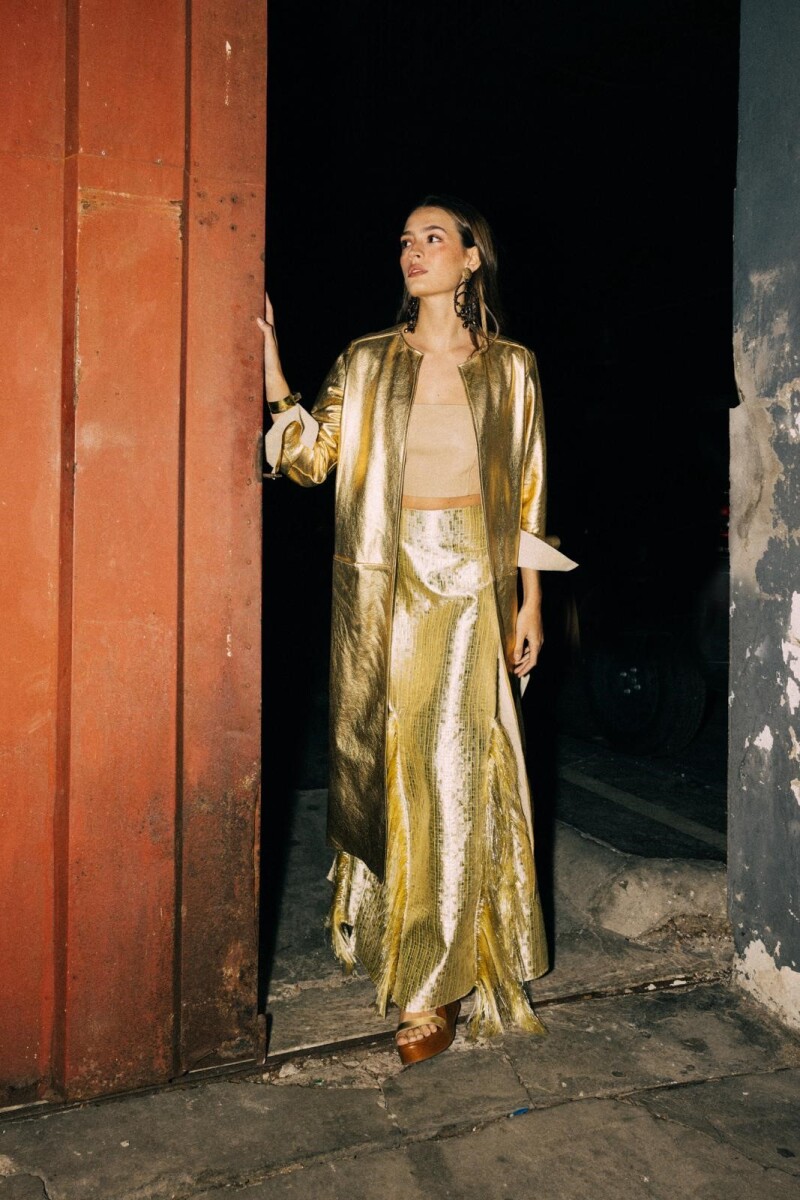 Godet Skirt Dorado