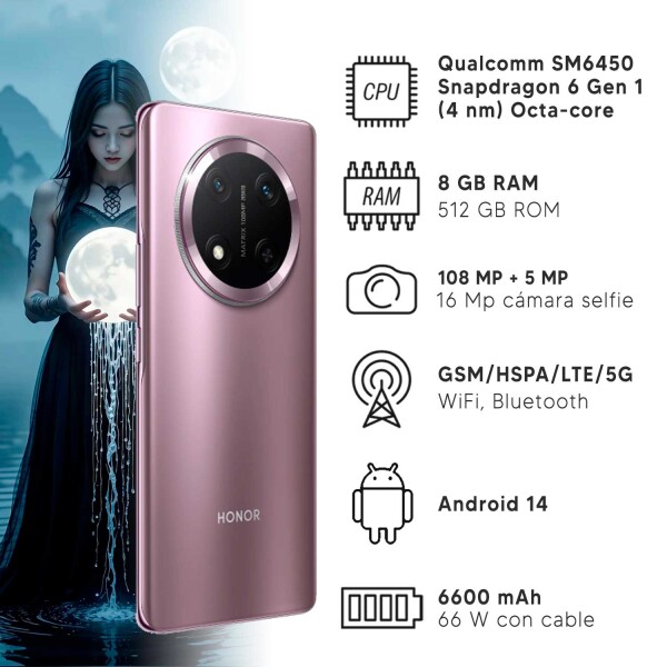 Honor Magic7 Lite 8/512gb 5g + Regalo!! VIOLETA