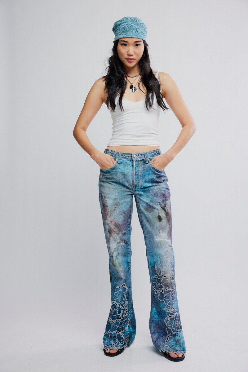 JEAN CUTWORK WEST COAST Azul