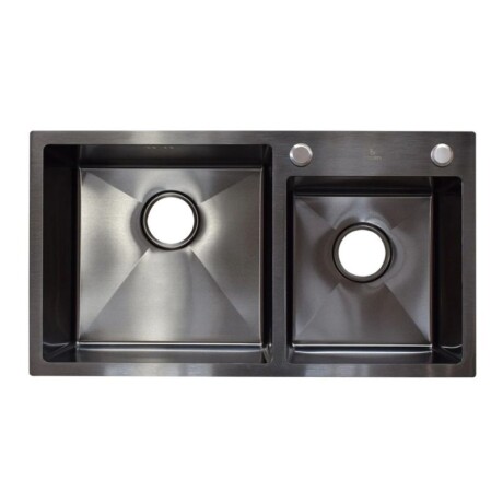 PILETA Y 1/2 DE SOBREPONER 78 X 43 X 22 + ACCESORIOS - NEGRA PILETA Y 1/2 DE SOBREPONER 78 X 43 X 22 + ACCESORIOS - NEGRA