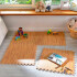 Piso Goma Eva Encastrable X4uni Simil Madera 60 X 60 Cm Variante Diseño Madera