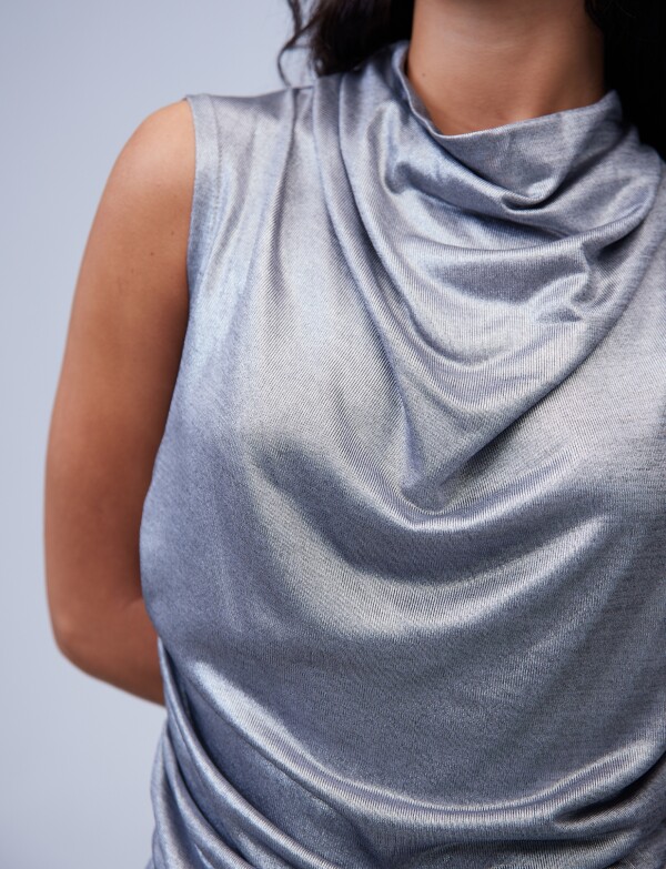 Blusa Silver PLATEADO