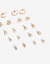 Aros Sets Metal Set 10 Pares De Aros Metal - Dorado