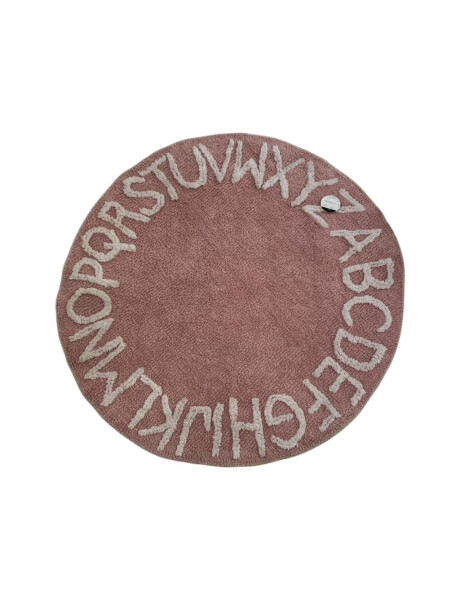 ALFOMBRA REDONDA POP 100CM ROSA LETRAS ALFOMBRA REDONDA POP 100CM ROSA LETRAS