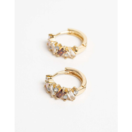 Aros Cubic Color Dorado