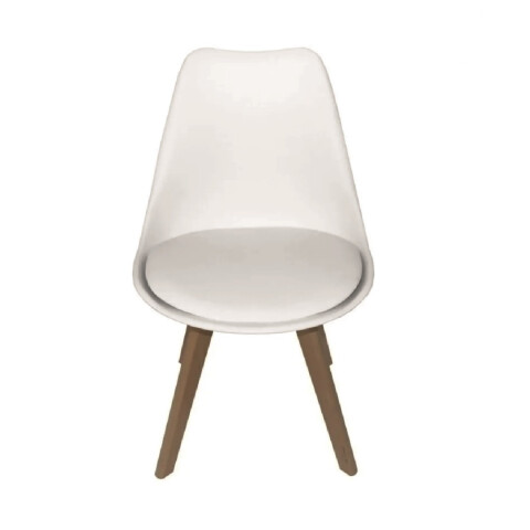 SILLA EAMES CON ASIENTO ACOLCHONADO BLANCA SILLA EAMES CON ASIENTO ACOLCHONADO BLANCA
