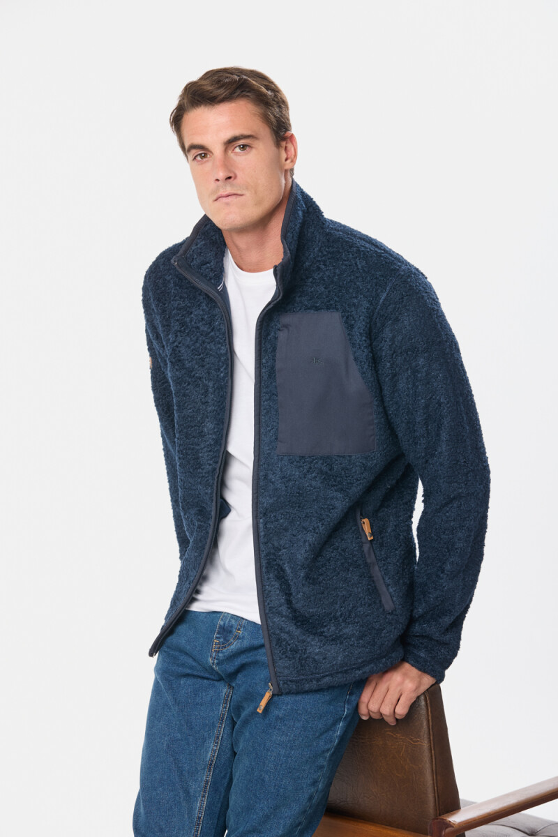 CAMPERA CORDERITO - Azul 