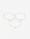 Pulseras Rígidas Sets Strass Set De Pulseras Rígidas Con Cubic Zirconia - Dorado