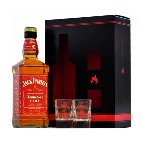Whisky Jack Daniels Fire 750CC + 2 Vasos 001