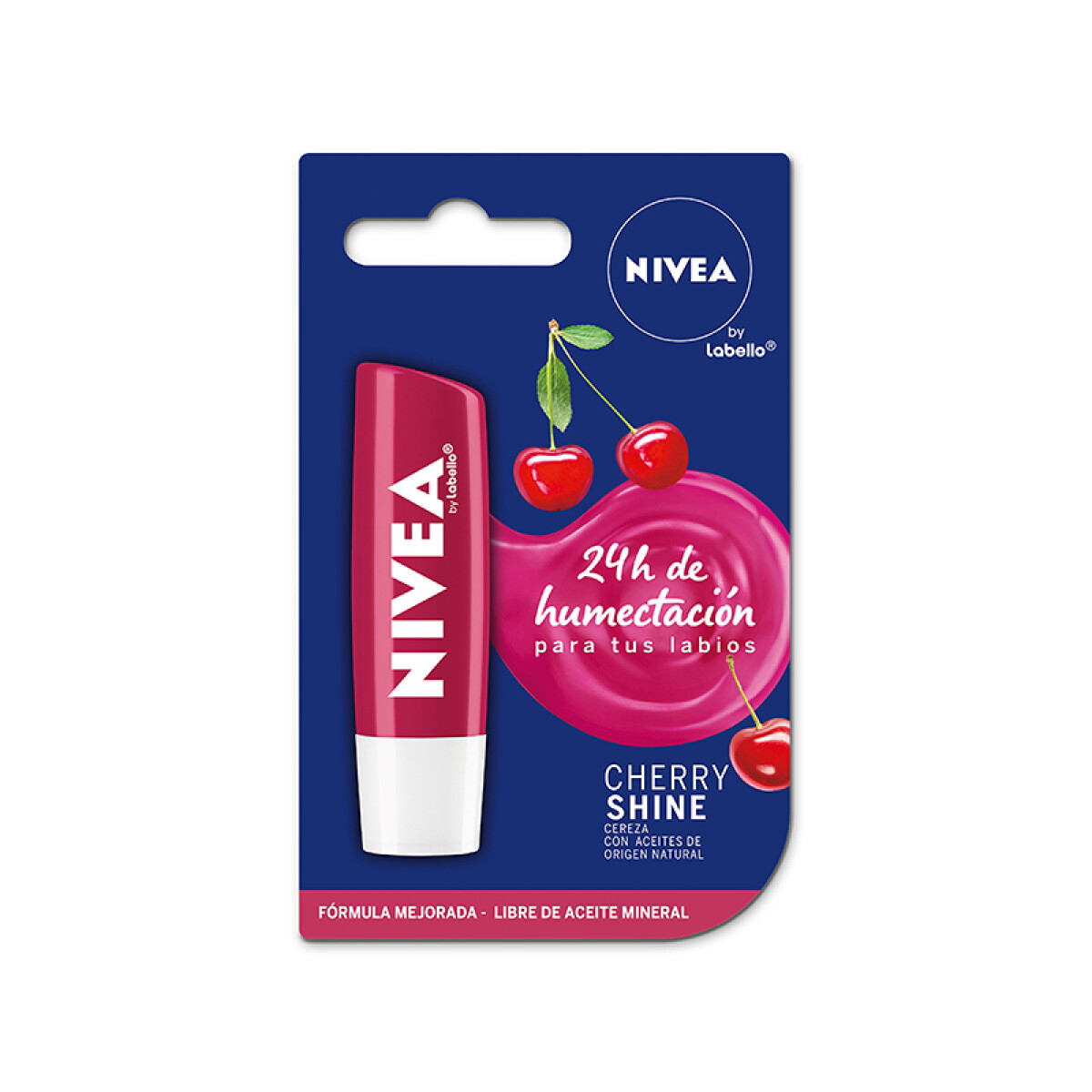 Nivea bálsamo labial Cherry shine 