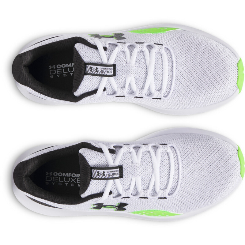 UA Charged Surge 4-BLU WHT-109