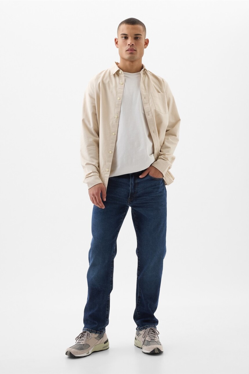 Jean Straight Hombre Dark Wash