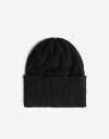 Gorro Punto Liso Gorro Tejido Con Punto Tejido Tipo Espigado - Negro